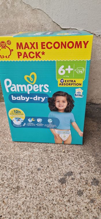 20 euro maxieconomy pack pampers taille 6 plus