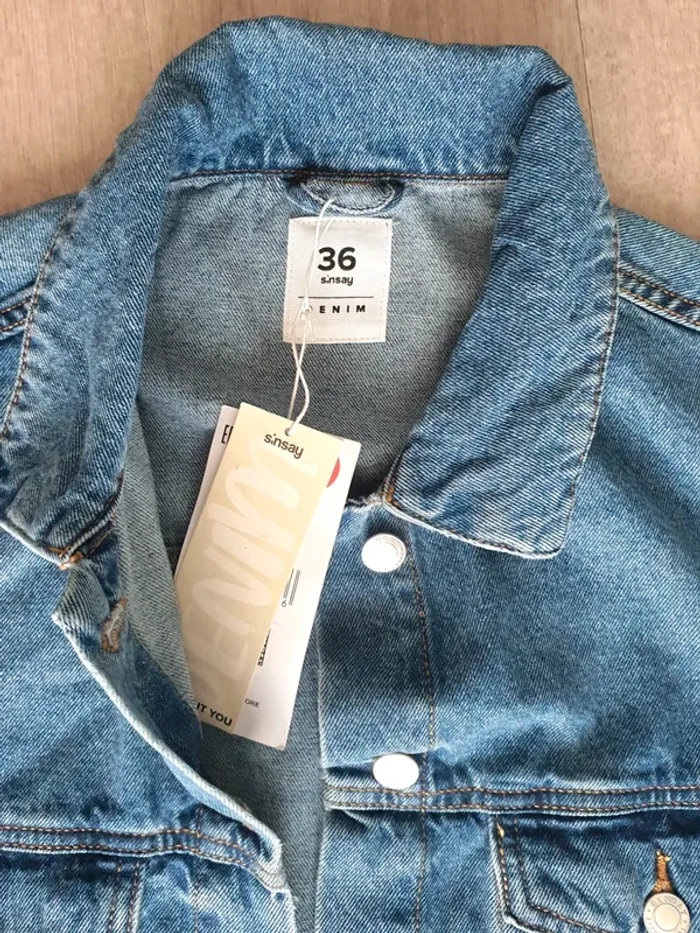Veste en jean taille 36 coupe oversize - Neuve - photo numéro 2