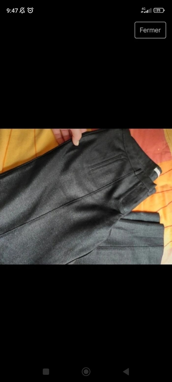 Pantalon Neuf noir Camaïeu avec reflets brillants femme 38 - photo numéro 10