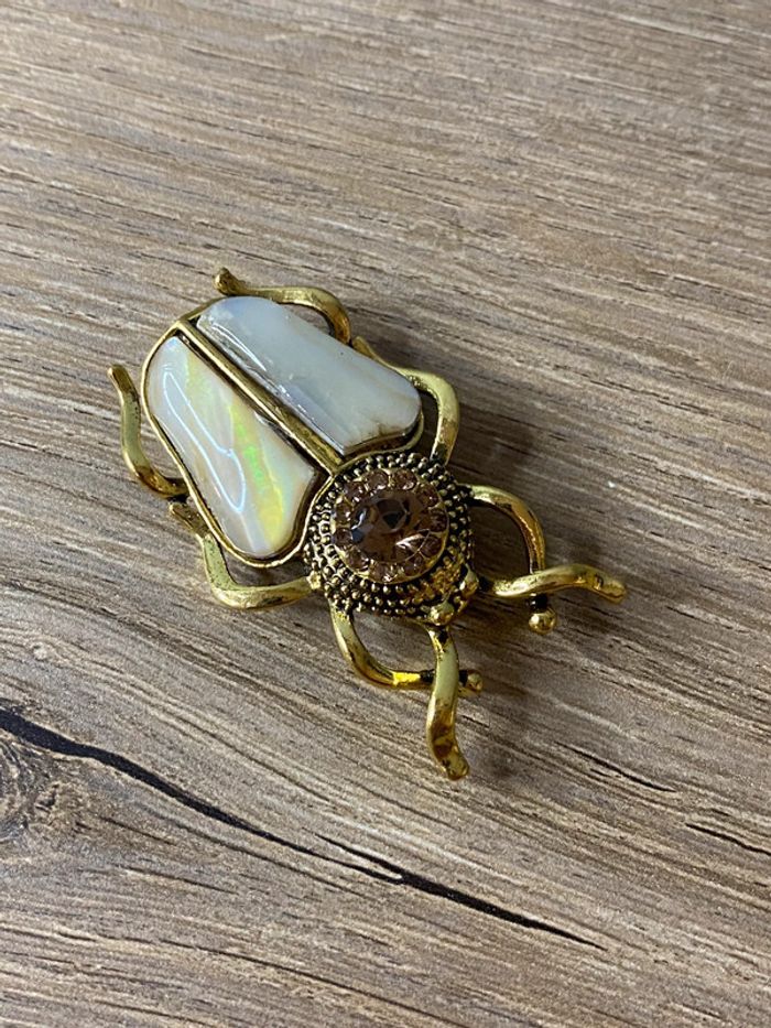 Broche scarabée mystique rétro - photo numéro 3
