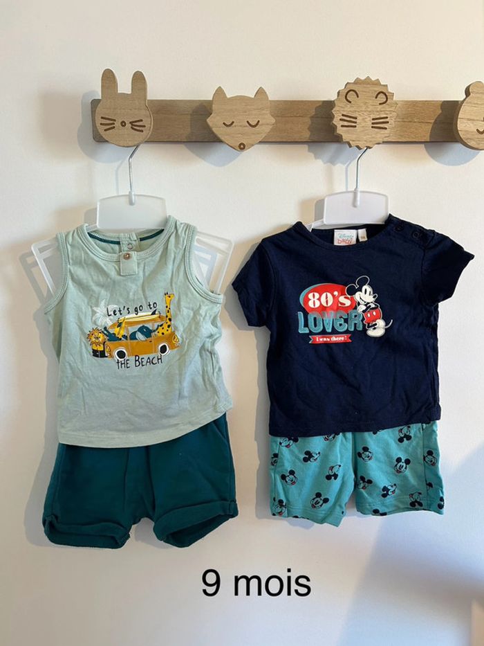 Lot été 2 ensembles – 9 mois