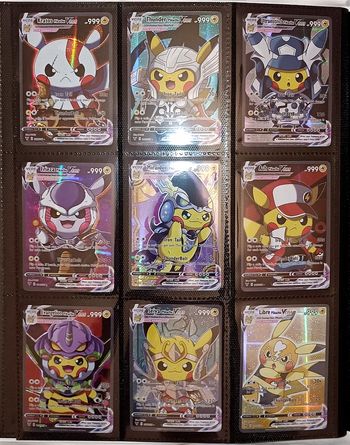 Lot  9 cartes Pikachu Pokémon