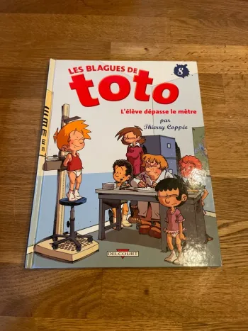 Livre BD Bande dessinée Les blagues de Toto Numéro 8 L’élève dépasse le mètre