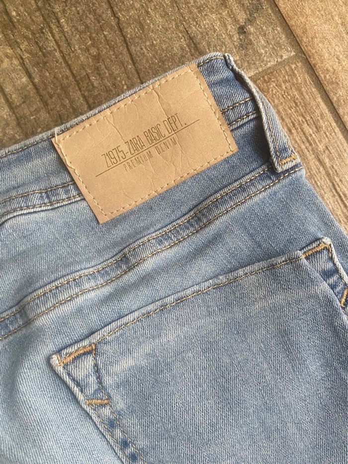 Jean Zara velu clair taille haute Zara z1975 - photo numéro 6