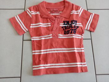 Polos rayé manches courtes