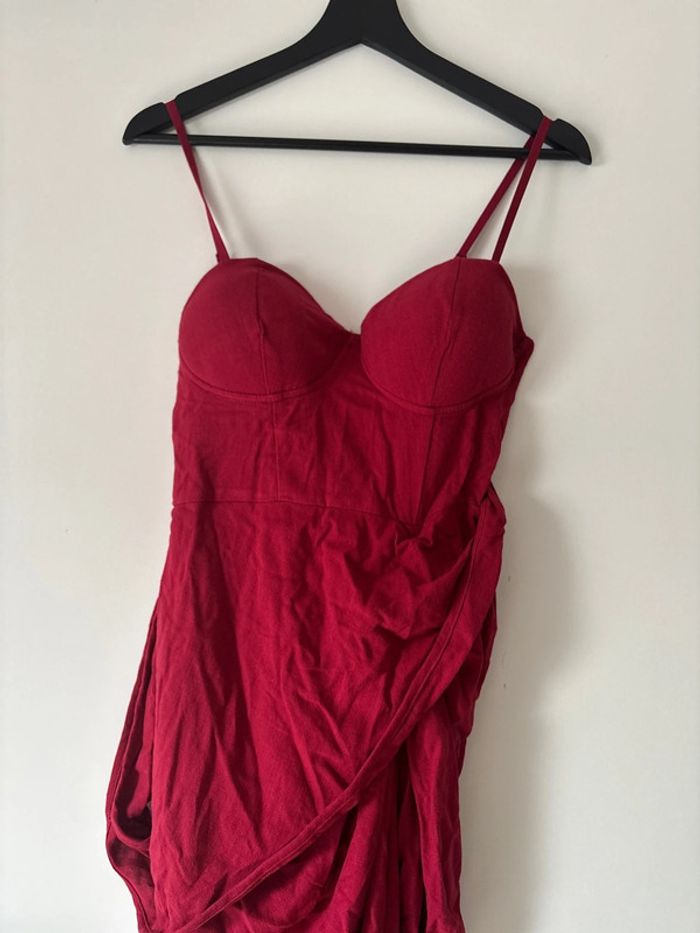 Robe longue rouge foncé Shein - photo numéro 3