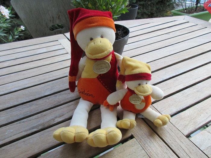 peluche gédéon et son petit doudou et compagnie - photo numéro 2