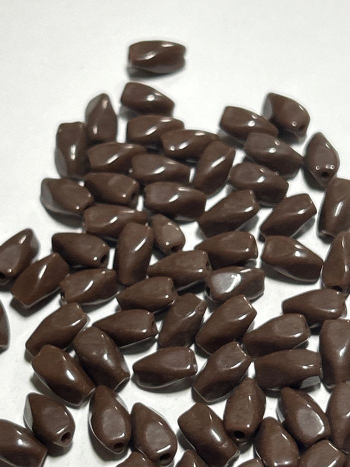 A738, Perles dents de lait chocolat en émail de Briare en vrac - photo numéro 3