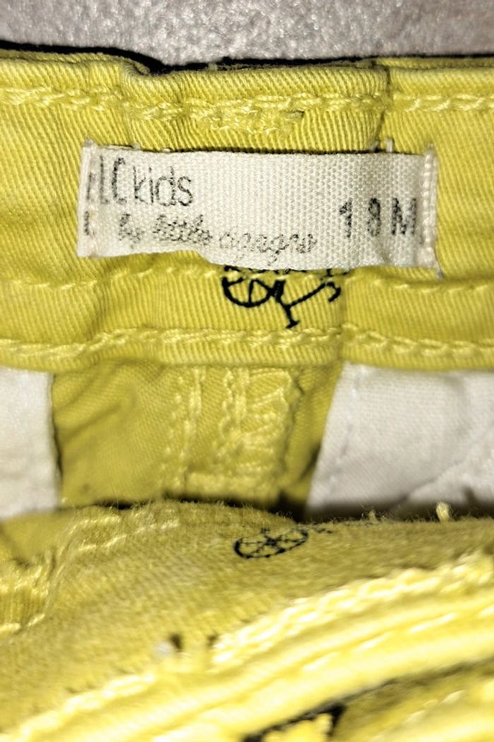 Short vert/jaune LC Kids 18 mois - photo numéro 3