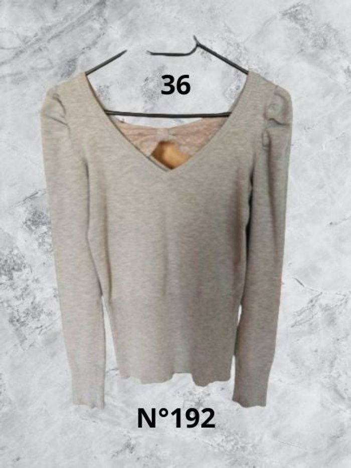 N°192 Pull fin gris T36. Walk and talk.