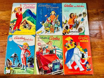 Lot de 6 bd livres grands albums anciens Hachette Caroline Pierre Probst bon état