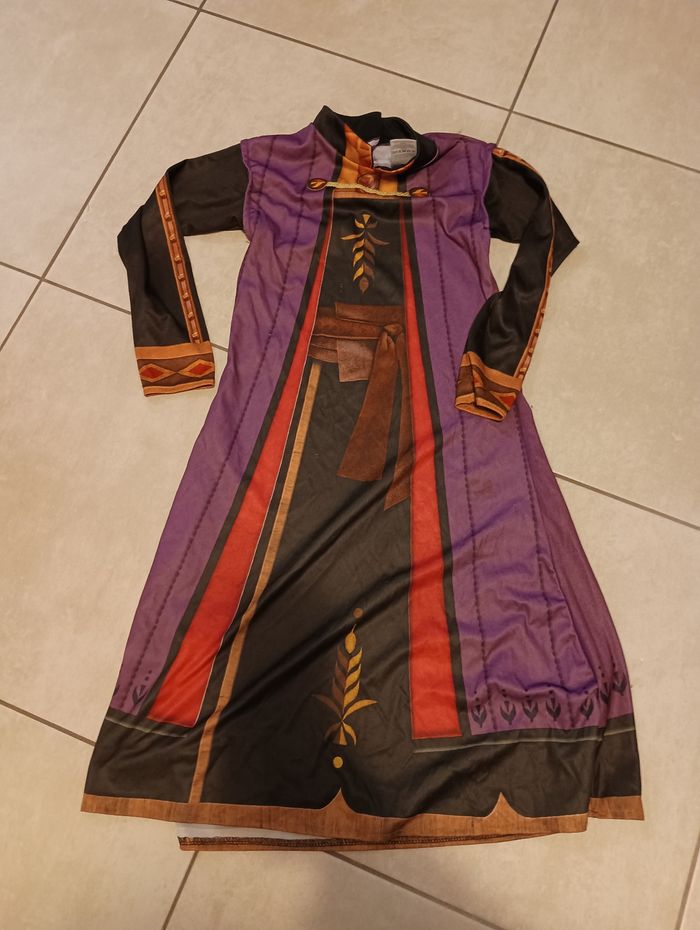 Déguisement Disney Anna de la reine des neiges 7/8 ans
