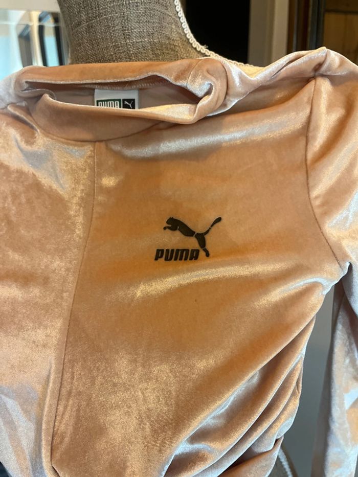 Pull fin Crop top effet velours - photo numéro 2