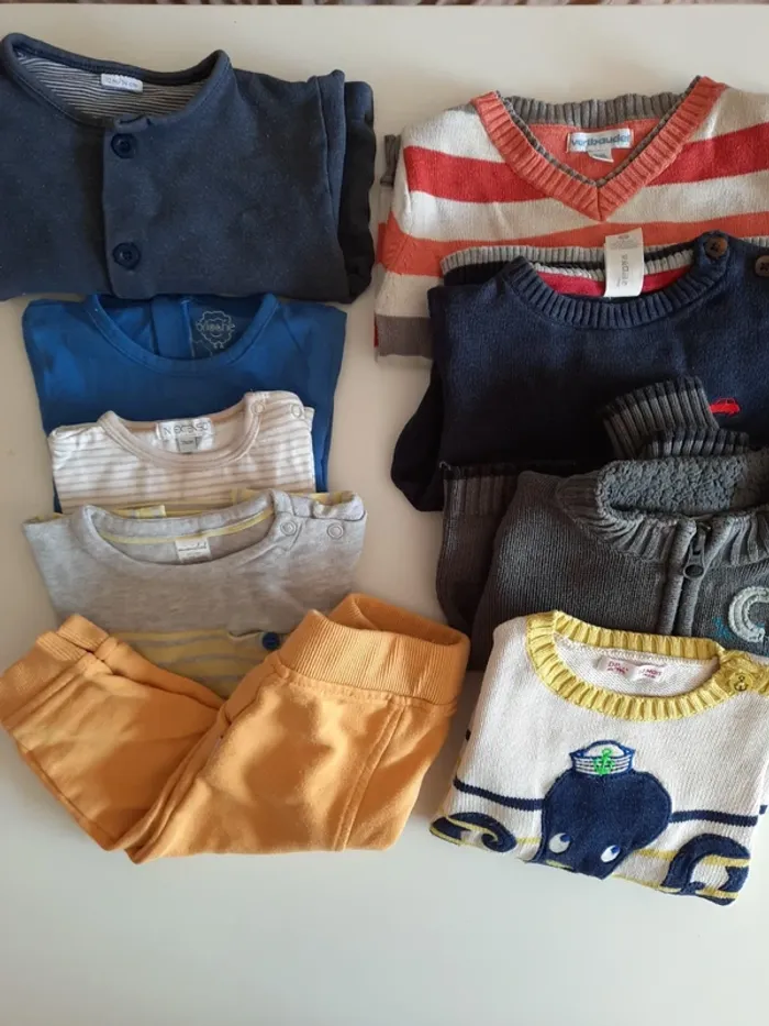 lot vetements garçon bébé 6-9 mois