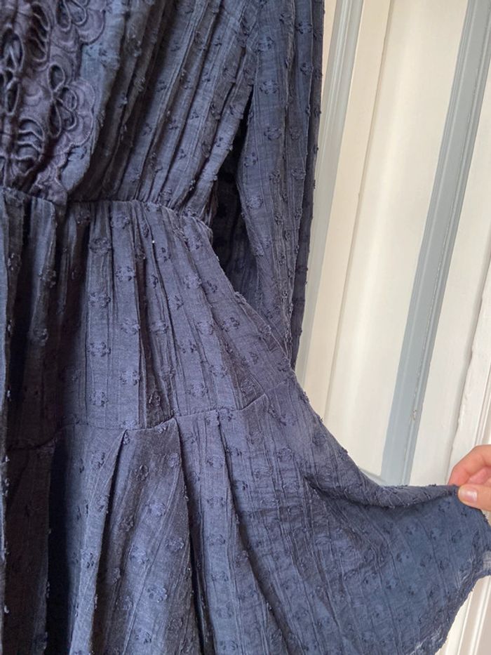 Robe courte bleu marine Claudie Pierlot taille 36 - photo numéro 8