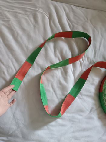 Ceinture karaté judo vert/orange