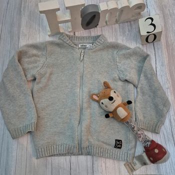 Gilet fin gris taille 3 ans Gémo