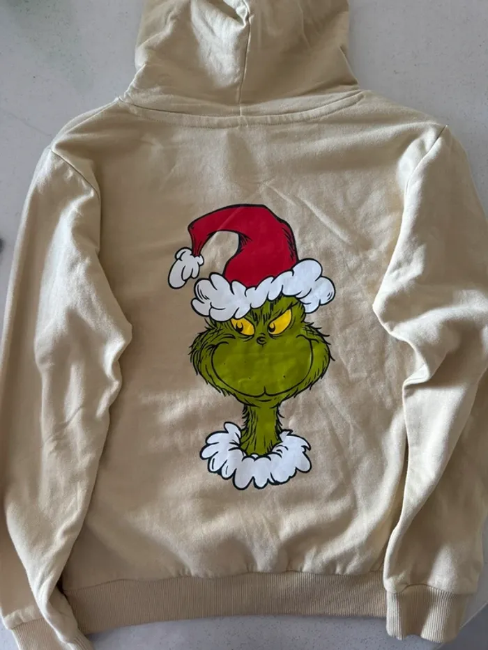 Pull à capuche grinch - photo numéro 3