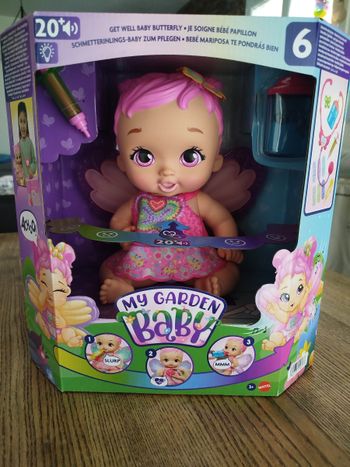 Poupée interactive Bébé papillon malade neuf🌟