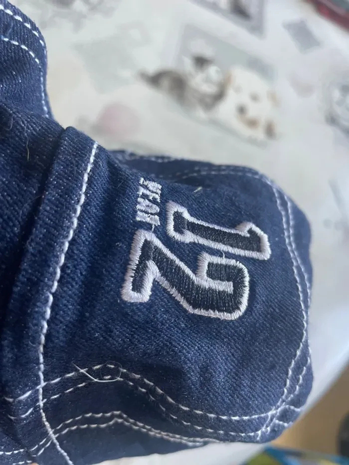 Casquette en jean bébé 3 mois - photo numéro 4