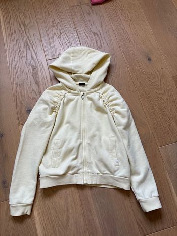 Gilet zippe ikks 8 ans jaune pale