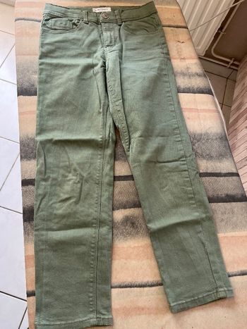 Jean skinny vert