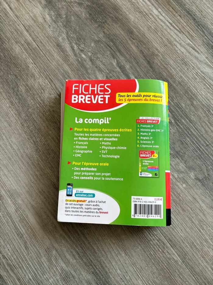 Livre fiches brevet 3e - photo numéro 3