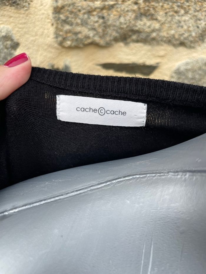 Pull col V en maille - Cache Cache - photo numéro 4