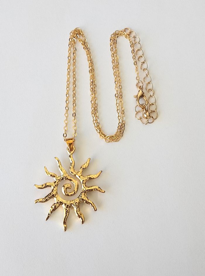 Chaîne + pendentif bohème - photo numéro 2