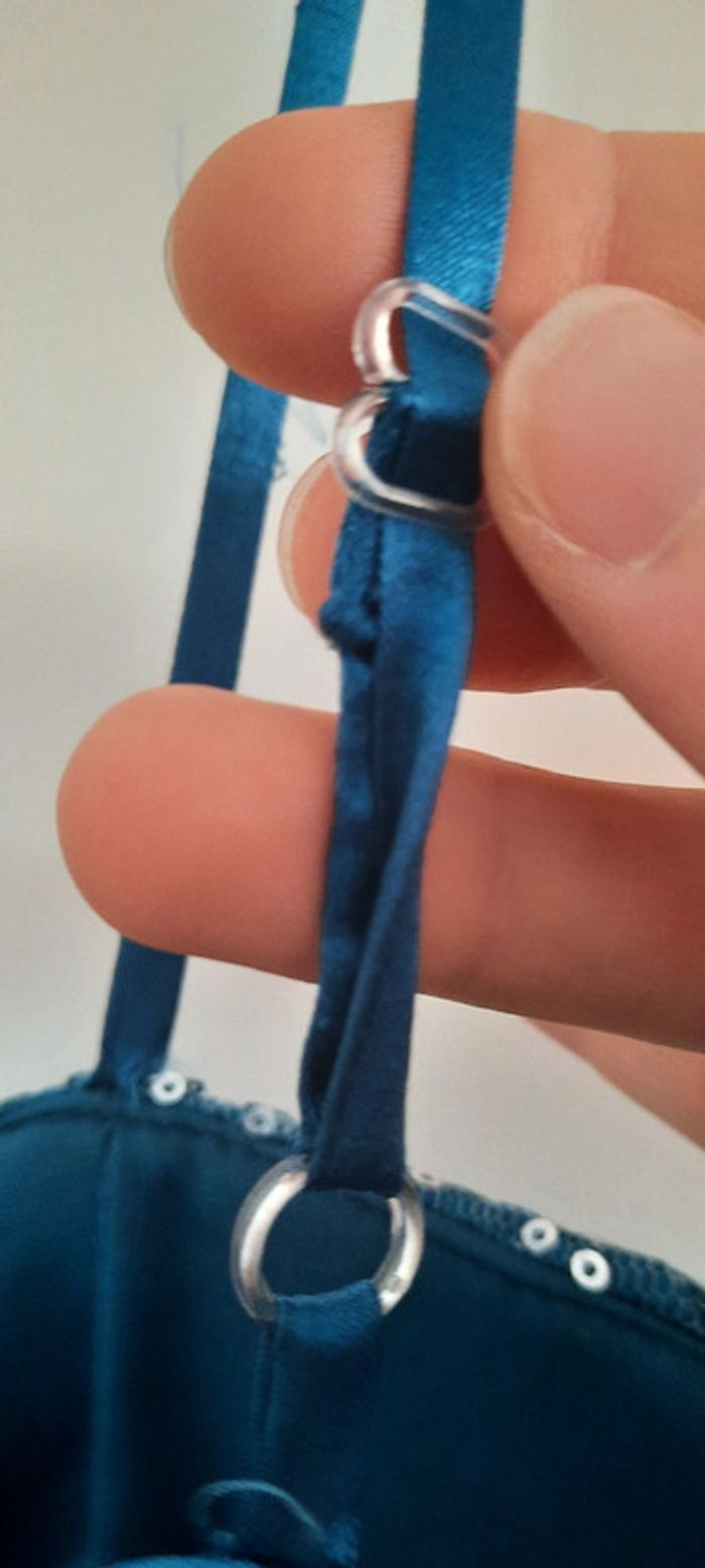 Robe de cérémonie cintrée Bleu-verte - photo numéro 6