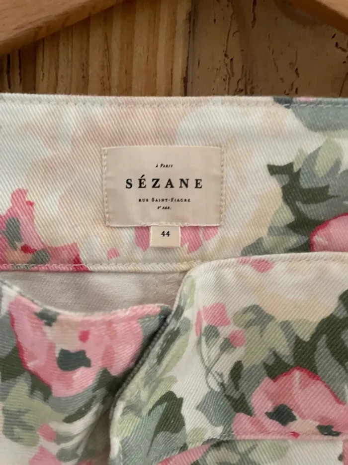 Pantalon Sezane t 44 fleurs - photo numéro 2