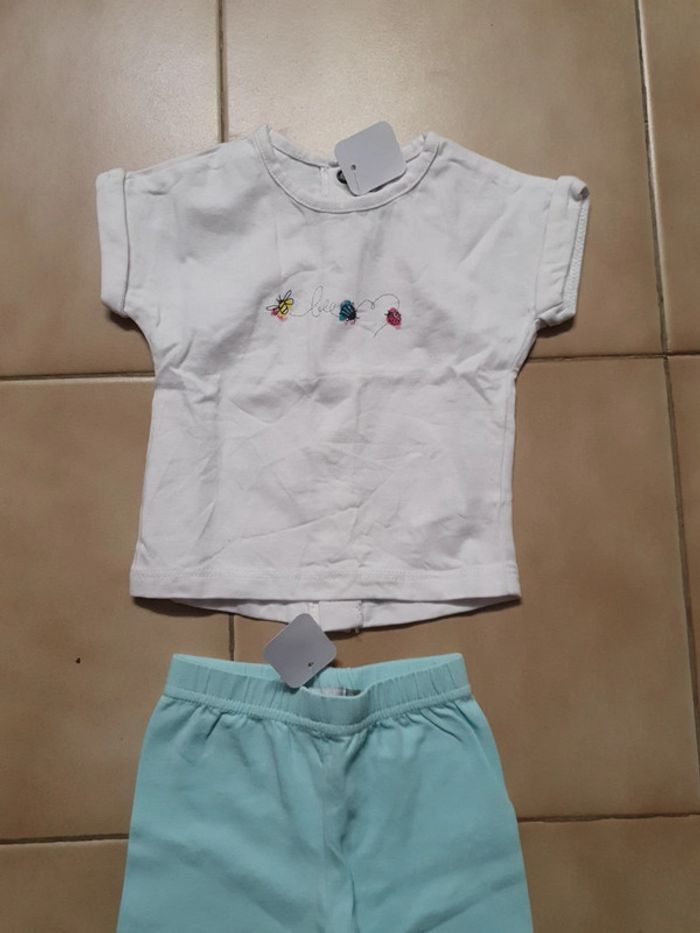 Legging et tee shirt catimini, neuf 3 mois - photo numéro 2