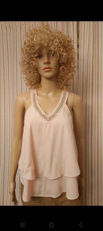Jolie Debardeur rose Paris et Moi taille S neuf