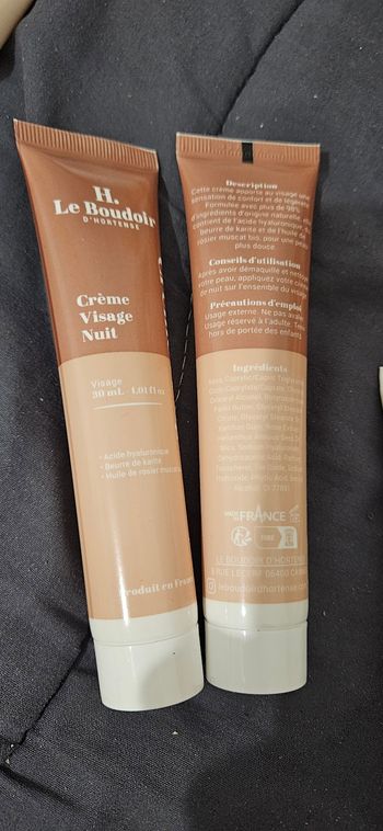 2 Crèmes visage nuit