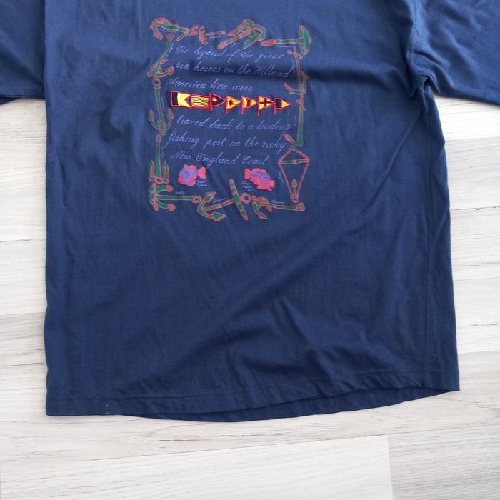 T-shirt homme imprimé bleu marine taille L - photo numéro 5