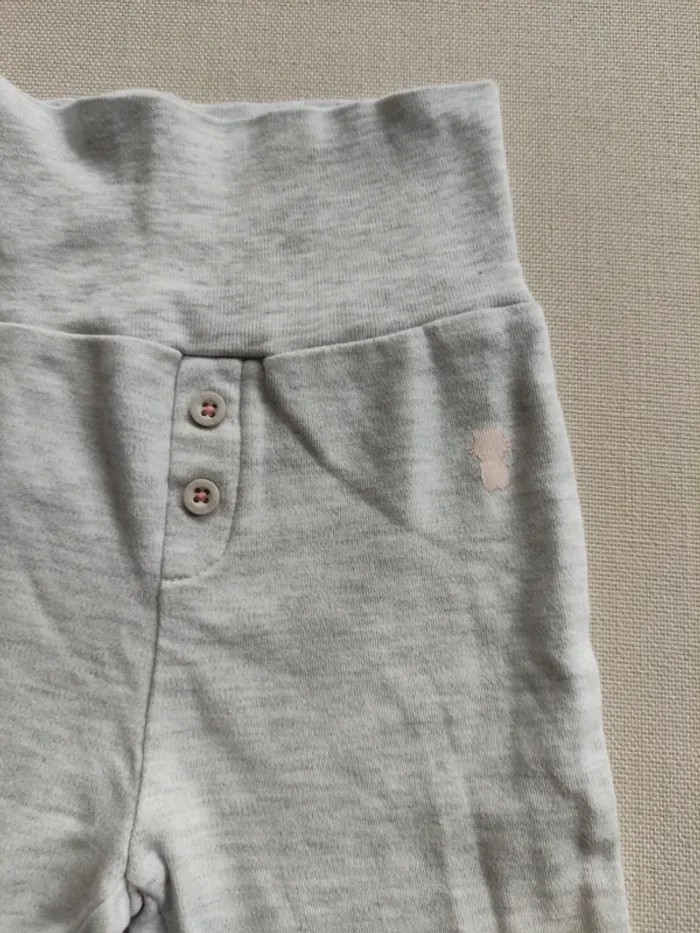 Lit petits pantalons avec pieds pour bébé fille Obaibi 3 mois - photo numéro 2
