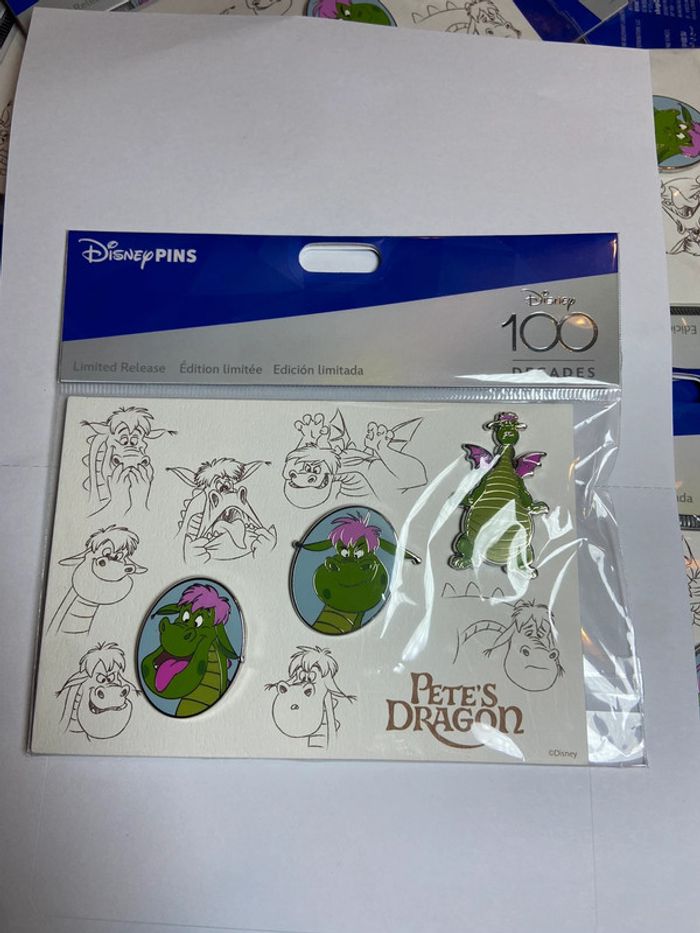 Elliott Disney100 Lot de pin's à sortie limitée Pete's Dragon Pin Set - photo numéro 2