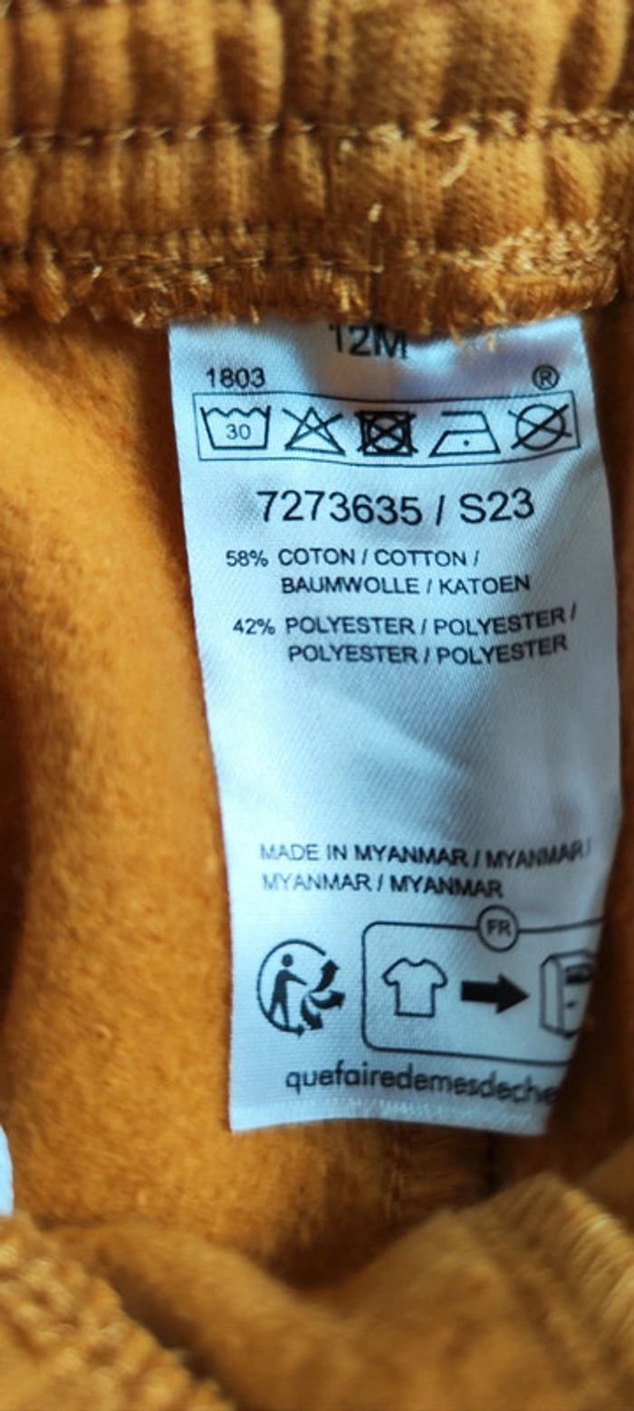 Ensemble pantalon et sweat à capuche 12 mois - photo numéro 3