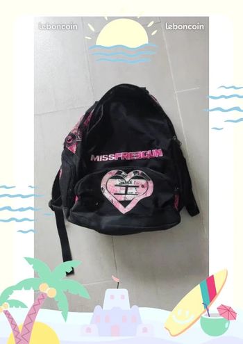 Sac a dos miss freegun noir et rose