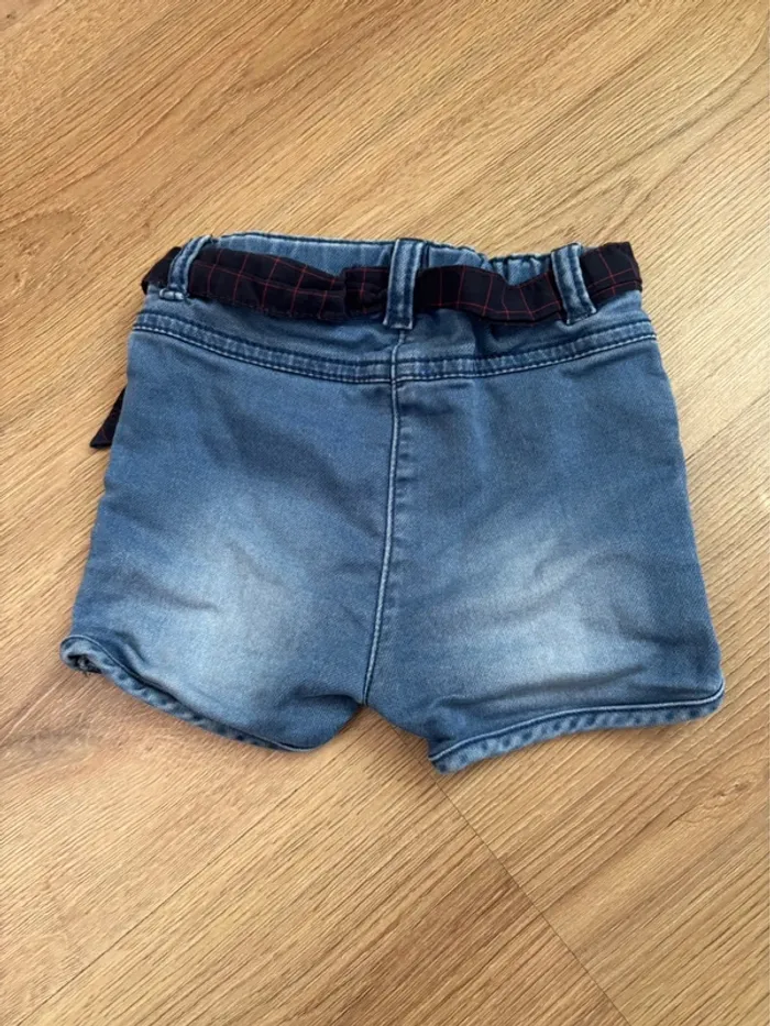 Short en jeans avec ceinture Kiabi - photo numéro 3