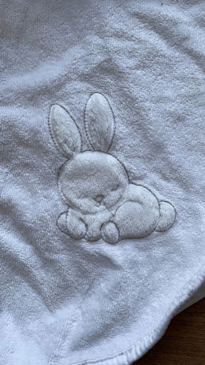 Cap de bain avec capuche motif lapin mixte serviette - photo numéro 3