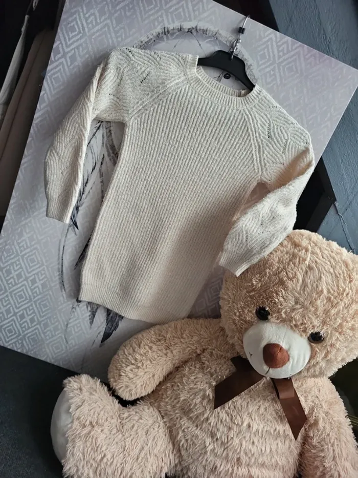 Robe pull creme