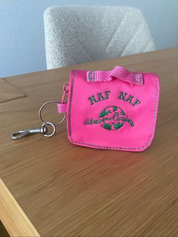 NAF NAF 2 en 1 porte-monnaie porte-clés vintage 