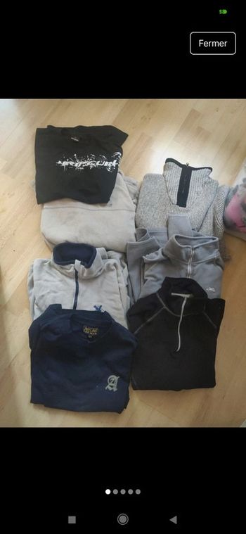 Lot sweat polaires Tes shirt atlas for men L