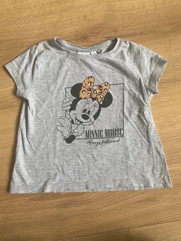 T-shirt manches courtes Minnie Disney 3 ans