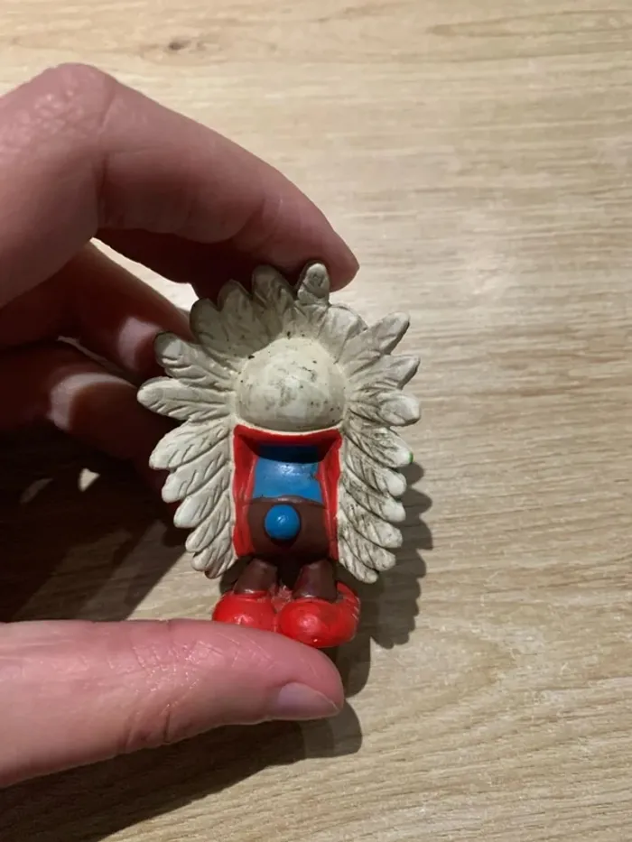 Figurine Schleich schtroumpf indien 1981 - photo numéro 2