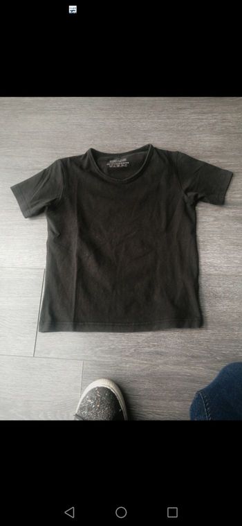 Tee shirt manche courte noir 134/140