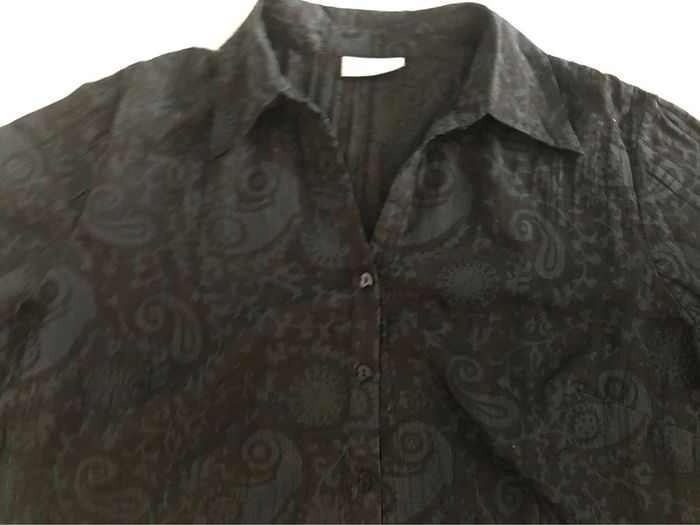 AN42-Blouse imprimée tissus froissé T 46 - photo numéro 5
