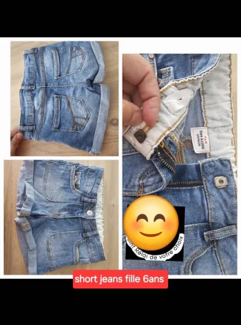 Short en jean 6 ans tape à l œil fille