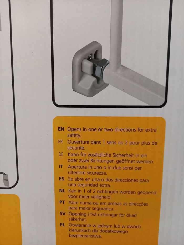 Barrière SAFETY avec perçage 62 à 102 cm - photo numéro 5